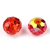 Faceted Transparent Glass Beads GLAA-E047-01B-3