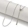 Brass Box Chain Necklaces for Women NJEW-U011-02P-1