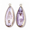Natural Freshwater Shell Pendants X-SHEL-R047-03C-3