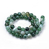 Natural Striped Agate/Banded Agate Beads Strands X-G-S259-04E-6mm-2
