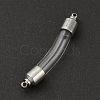 Transparent Glass Vial Pendant Normal Link Connectors GLAA-D004-01P-02-2