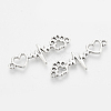 Tibetan Style Alloy Links Connectors X-TIBE-N003-10AS-LF-2