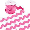 9 Yards Polyester Wavy Fringe Trim Ribbon OCOR-XCP0002-96-1