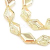 Electroplate UV Plating Glass Beads Strands EGLA-B010-01A-HP02-2