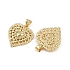 Brass Micro Pave Clear Cubic Zirconia Pendants ZIRC-I367-13G-12-2
