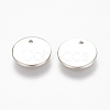 Tarnish Resistant 304 Stainless Steel Stamping Blank Tag Charms STAS-K149-03B-2