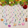 Spiral PVC Ornaments Party Scene Layout AJEW-PH0016-11-5