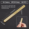 30Pcs 10 Colors Reusable Acrylic Paillette Cakesicle Sticks DIY-GA0002-46-2