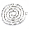 Brass Cable Chains Necklace Making MAK-N034-004A-P-2
