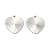304 Stainless Steel Pendants STAS-C167-08A-P-1