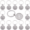 20Pcs Alloy Keychain Cabochon Settings FIND-SC0016-39-1