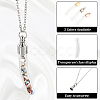 PandaHall Elite 6 Set 3 Colors Transparent Glass Vial Pendant Normal Link Connectors GLAA-PH0002-31-4