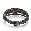 Imitation Leather Bracelet Making MAK-R024-03-4
