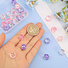 24Pcs 3 Colors Transparent Glass Round Beads GLAA-CA0001-55-3