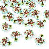 20pCS Printed Opaque Acrylic Beads OACR-TA0004-75A-2