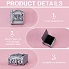 Alloy Engraved First Curl and First Tooth Keepsake Boxes CON-WH0123-18A-4