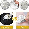 34 Sheets Silver Foil Embossed PET Picture Sticker DIY-WH0528-009-3