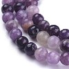 Natural Lepidolite/Purple Mica Stone Beads Strands X-G-K415-4mm-4