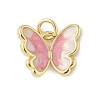 Brass Enamel Charms KK-C110-25G-02-1