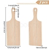 Pine Wooden Cutting Board with Handle AJEW-WH0250-93A-2