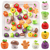36Pcs 9 Styles Resin Vegetable Figurines Ornament DJEW-FS0001-02-1