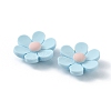 Opaque Resin Cabochons RESI-WH0026-75C-10-2