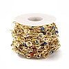 Sun & Evil Eye Handmade Brass Glass Beaded Chains CHC-M024-30G-3