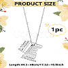 1pc Brass Chain with Alloy Letter Pendants Necklaces NJEW-LP0001-41E-P-2