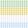 4 Strands 4 Colors AB Color Plated Opaque Glass Beads Strands GLAA-TADJ0001-20C-2