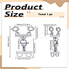 1Pc 304 Stainless Steel Lobster Claw Clasps STAS-LP0001-32P-2