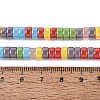 Electroplate Imitation Jade & Opaque Glass Beads Strands EGLA-Q132-04A-4