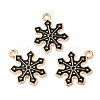 Christmas Light Gold Tone Alloy Enamel Pendants FIND-C031-01KCG-01-3