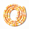 Handmade Polymer Clay Beads Strands CLAY-R089-4mm-097-3