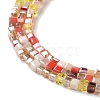 Gradient Color Electroplate Glass Bead Strands GLAA-E042-05-B01-4