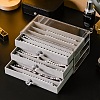 3-Tier Plastic Necklace Display Drawer Boxes PW-WG95BCD-02-1