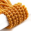 Painted Glass Bead Strands DGLA-S071-6mm-22-3