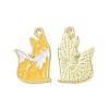 Christmas Theme Rack Plating Alloy Enamel Pendants PALLOY-O109-23LG-1