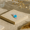 1Pc Alloy Glass Open Ring with European and American Fashion Personality RJEW-LP0008-22-3