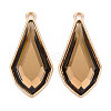 Faceted Glass Pendants PALLOY-N167-10-01LG-RS-1