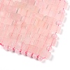 Natural Rose Quartz Woven Eye Mask AJEW-P074-11C-3