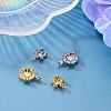 4Pcs 4 Styles Brass Pendants KK-TA0009-06-4