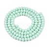 Opaque Solid Color Imitation Jade Glass Beads Strands EGLA-A044-P3mm-D14-3