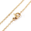 PVD Vacuum Plating Rhinestone Stud Earrings and Pendant Necklaces Sets STAS-C028-01G-5
