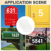Number 0~9 PET Self-Adhesive Reflective Mailbox Stickers DIY-WH20010-26A-01-4