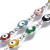 304 Stainless Steel Enamel Chains CHS-P006-08P-B-2