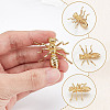 3Pcs 3 Styles Brass Display Decorations for Home Desktop Decoration DJEW-DR0001-07-3