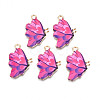 Printed Alloy Pendants PALLOY-N168-003G-3