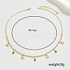 Elegant Ocean Style Brass Clear Cubic Zirconia Turtle Shell Pendant Bib Necklaces for Women Beach Wear RD4972-5