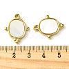 Ion Plating(IP) 304 Stainless Steel Pave Shell Pendants FIND-Z028-07G-3