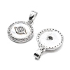 Brass Micro Pave Cubic Zirconia Charms KK-L222-019P-3